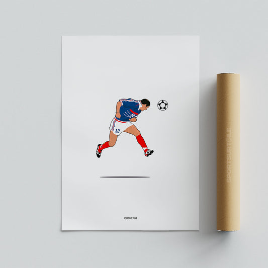 AFFICHE FOOT - ZIZOU 98