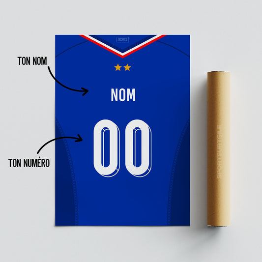 AFFICHE ÉQUIPE DE FRANCE - DOMICILE